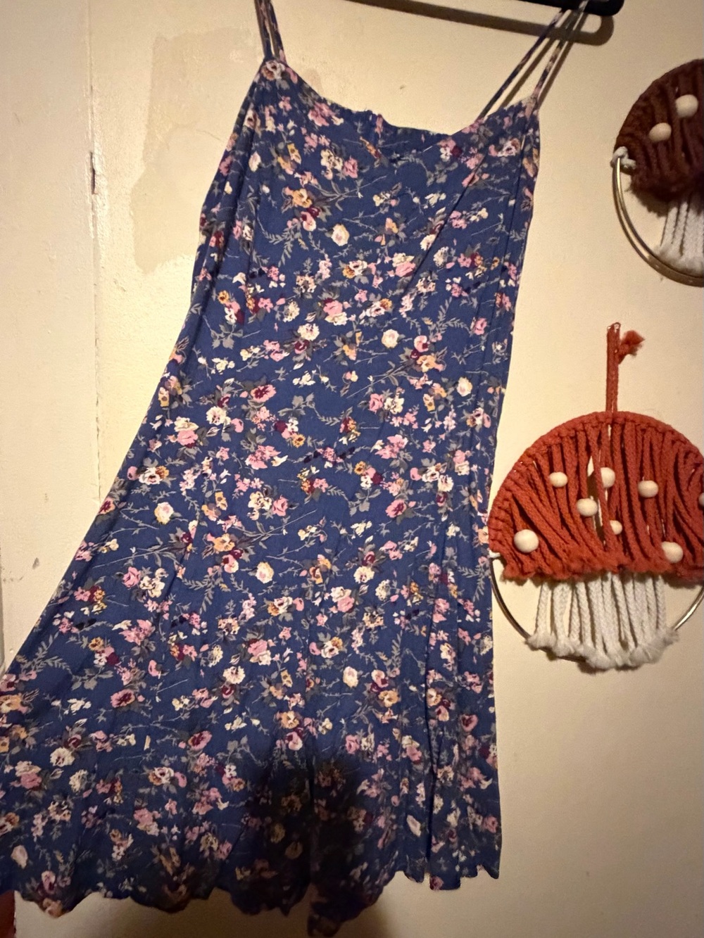 Vintage Blue Floral Romper